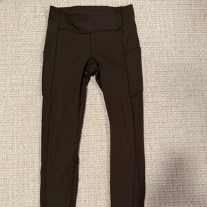 Lululemon Speed Up Tight 28” Legging Dark Olive Size 6 Like New